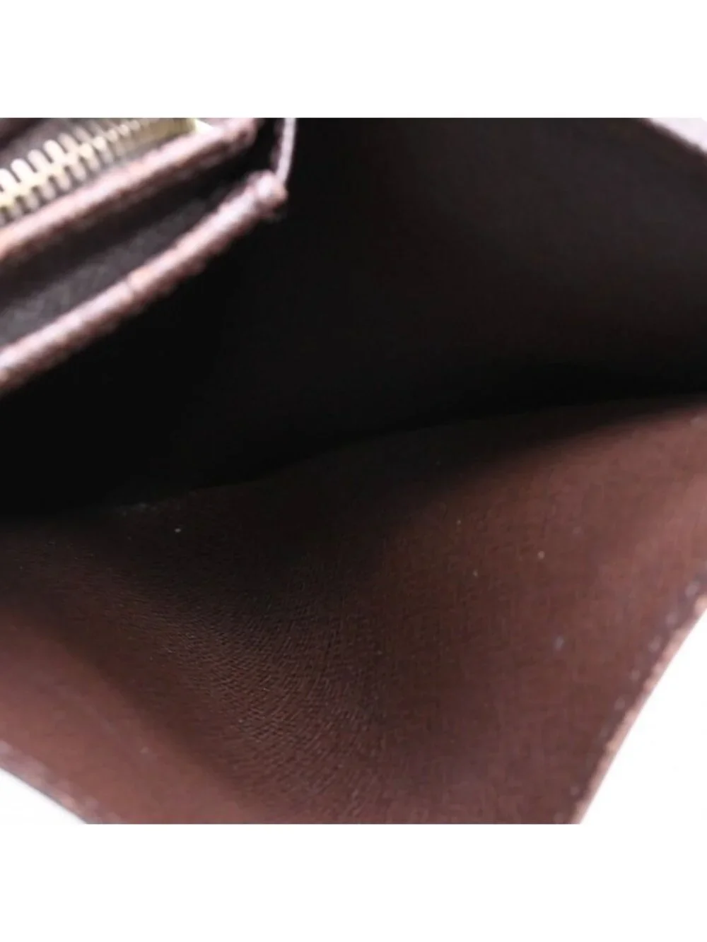 Louis Vuitton Porte Monnaie Pied Tresor Bifold Wallet Damier Ebene Canvas